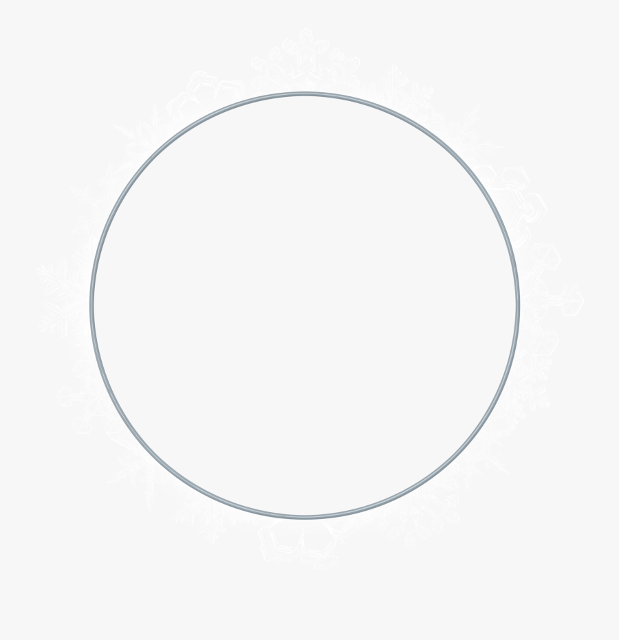 Snowflake Png Image - Circle, Transparent Clipart