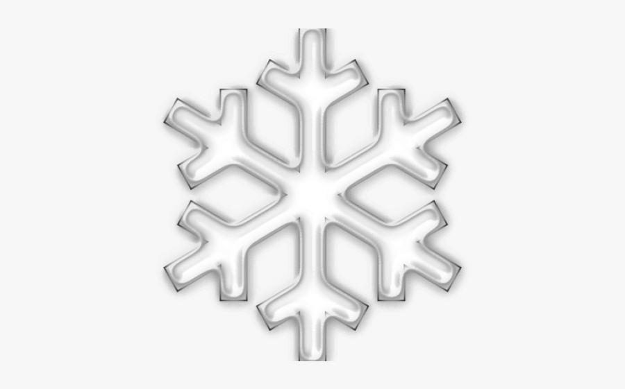 White Snowflake Cliparts - Snow Emoji Png, Transparent Clipart