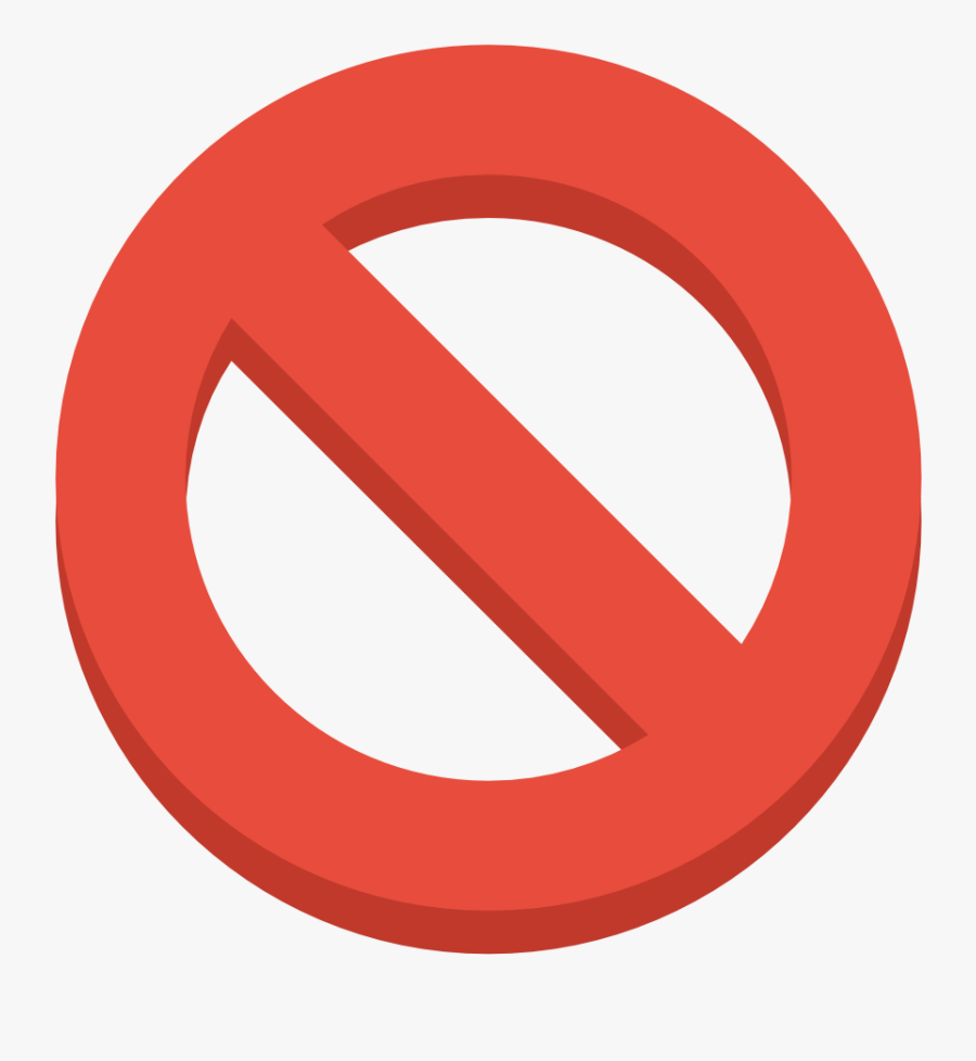 Ban Icon, Transparent Clipart
