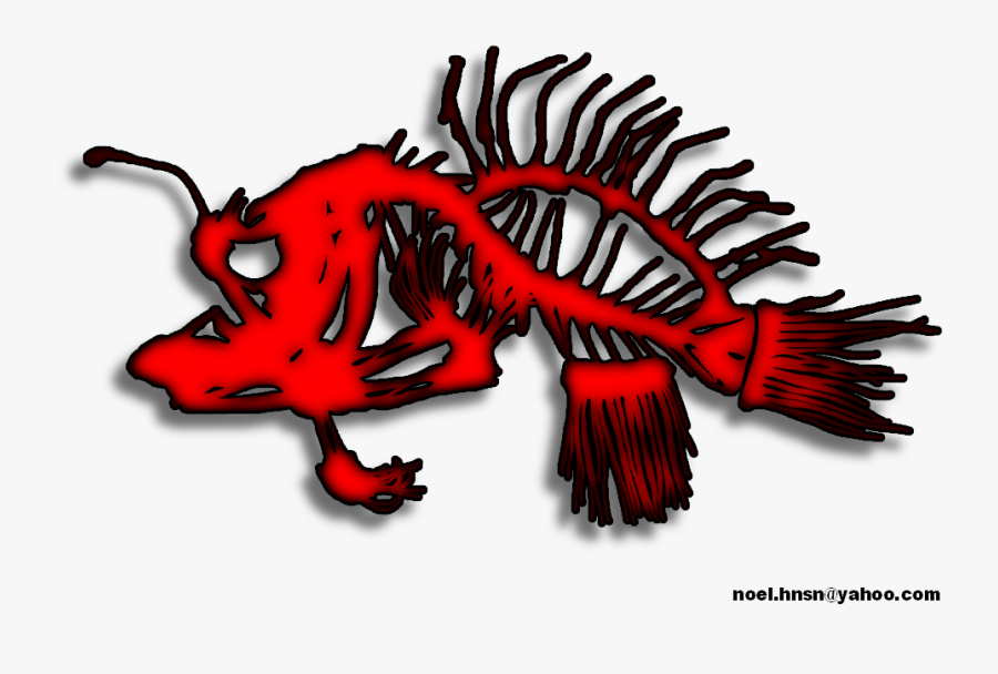 Clipart Library Download Anglerfish Drawing Skeleton - Illustration, Transparent Clipart