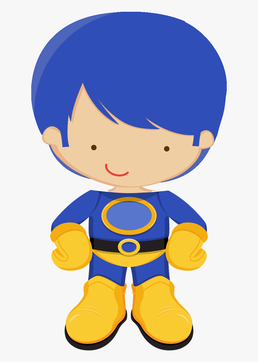 Kids Dressed As Superheroes Clipart - Superheroe Niño Dibujo, Transparent Clipart