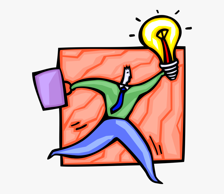 Vector Illustration Of Businessman With Innovation - Habilidad Y Capacidad, Transparent Clipart