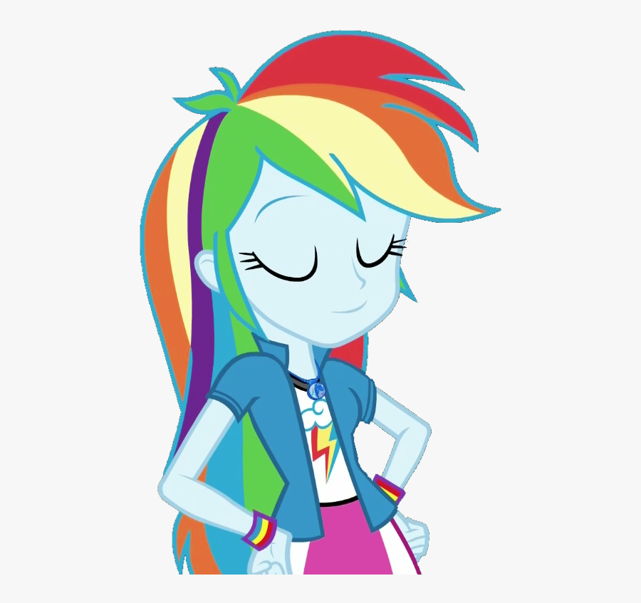 Fella, Equestria Girls, Eyes Closed, Geode Of Super - Mlp Eg Movie Magie Rainbow Dash, Transparent Clipart