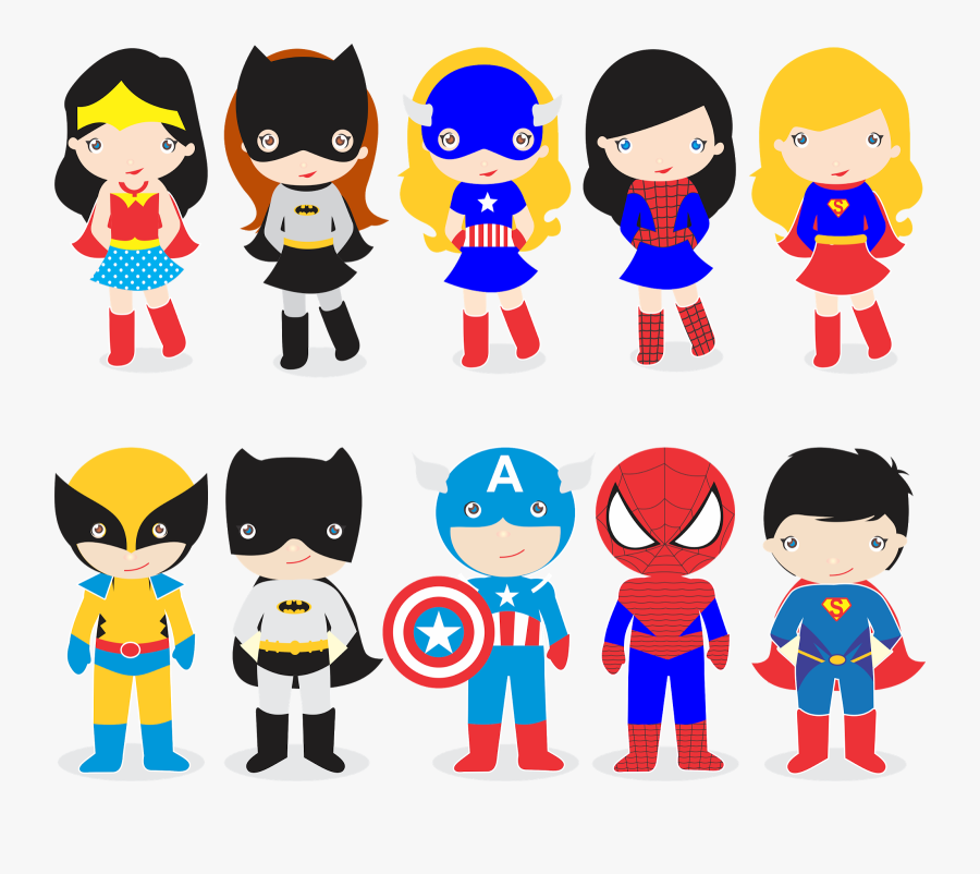 Super Girl Clipart Spiderman Kid - Super Herois Desenho Infantil, Transparent Clipart