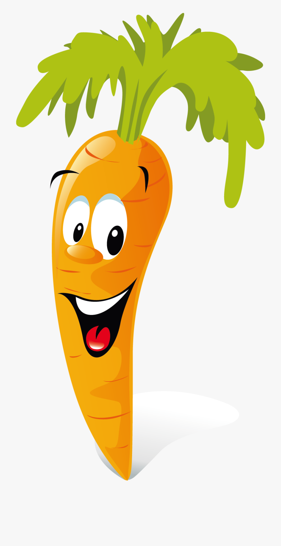 Carrot Animation Vegetable Clip Art - Single Fruits And Vegetables Cartoon, Transparent Clipart