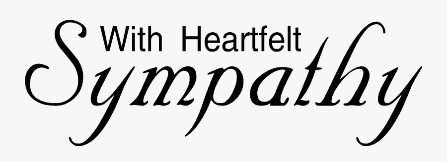 Heartfelt-sympathy - Sympathy Clip Art, Transparent Clipart