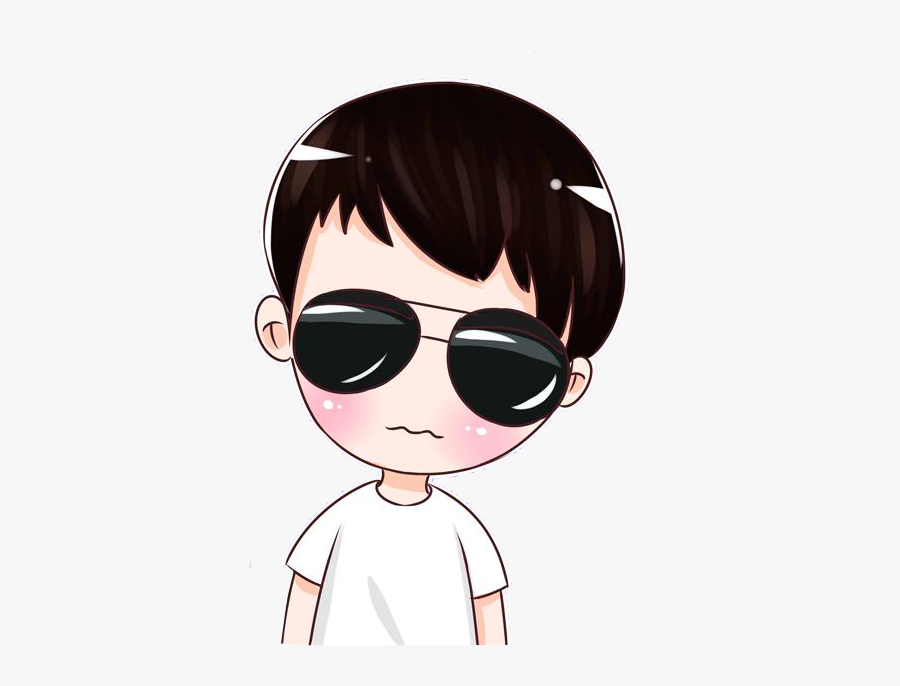 Boy Animation Sunglasses Cartoon Png Image High Quality - Boy With Sunglasses Cartoon, Transparent Clipart