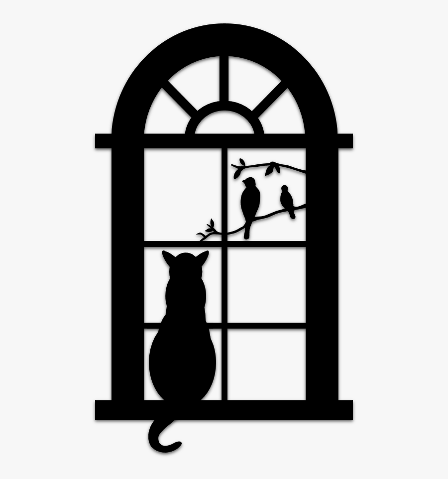 Arched Window Mirror Grey, Transparent Clipart