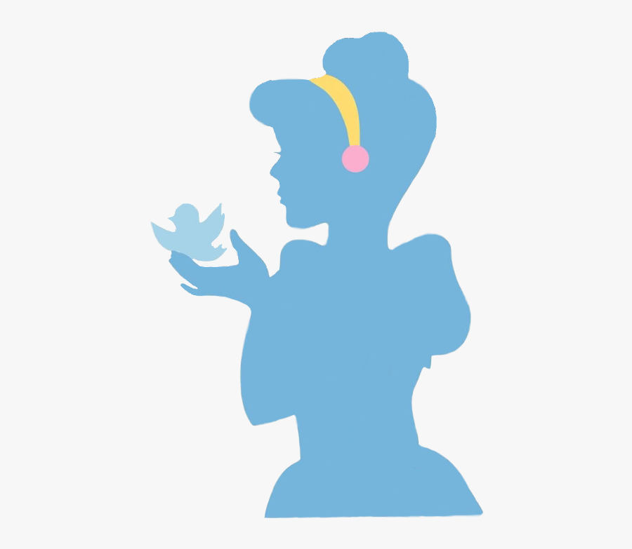 Cinderella Silouette Freetoedit - Cinderella Blue Silhouette Transparent, Transparent Clipart
