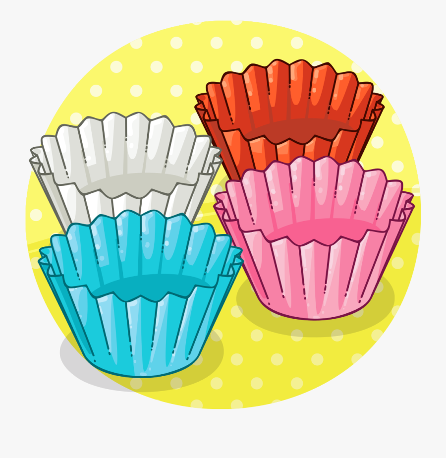 Bun Cases Clip Art - Cupcake Cases Clip Art, Transparent Clipart