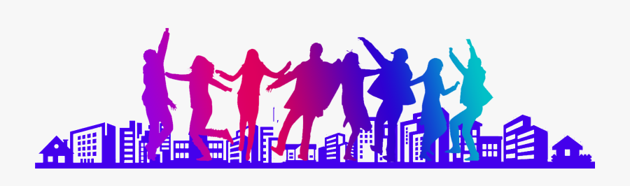 And Silhouette Dancing Poster Men Young Youth Clipart - Youth Theme Background Hd, Transparent Clipart