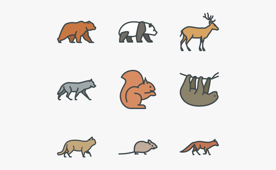 Terrestrial-animal - Animals Icon Png, Transparent Clipart