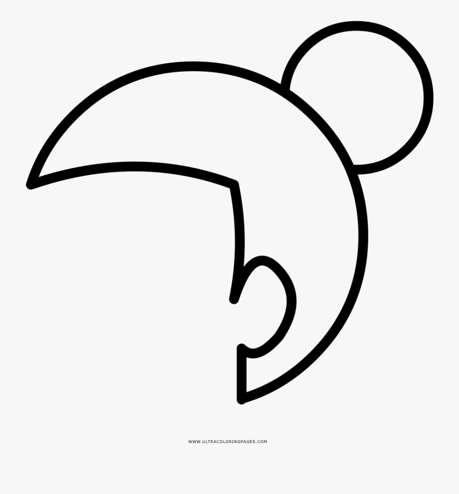 Man Bun Coloring Page - Line Art, Transparent Clipart