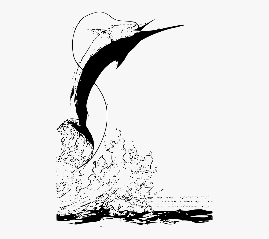 Sailfish Clipart Swordfish - Swordfish, Transparent Clipart