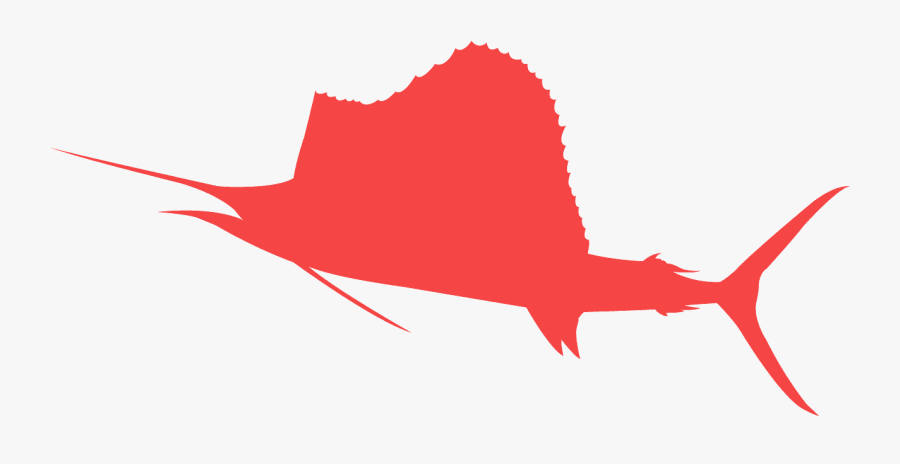 Red Sailfish, Transparent Clipart