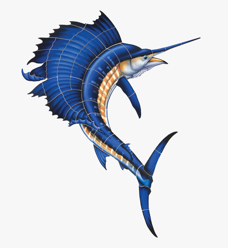Transparent Sailfish Png - Mosaic Sail Fish , Free Transparent Clipart