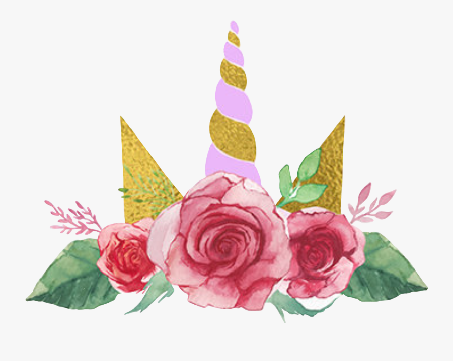 Clipart Flowers Unicorn - Unicorn Flower Crown Png, Transparent Clipart