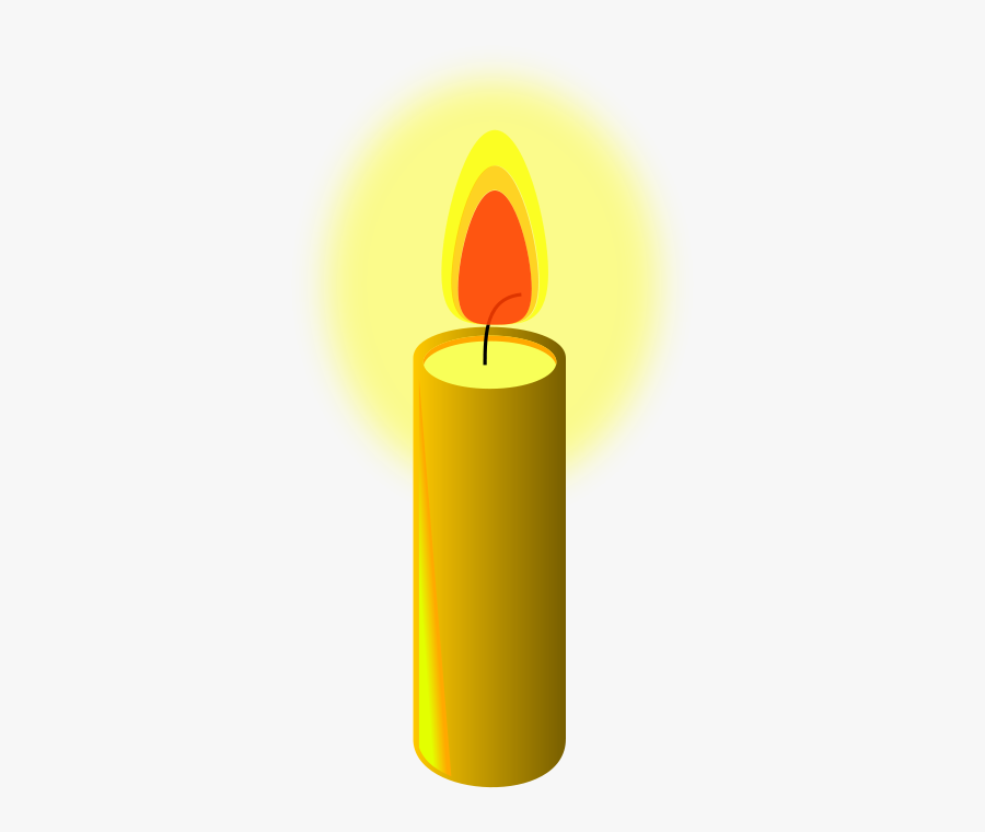 Beeswax Candle - Clip Art Candle, Transparent Clipart