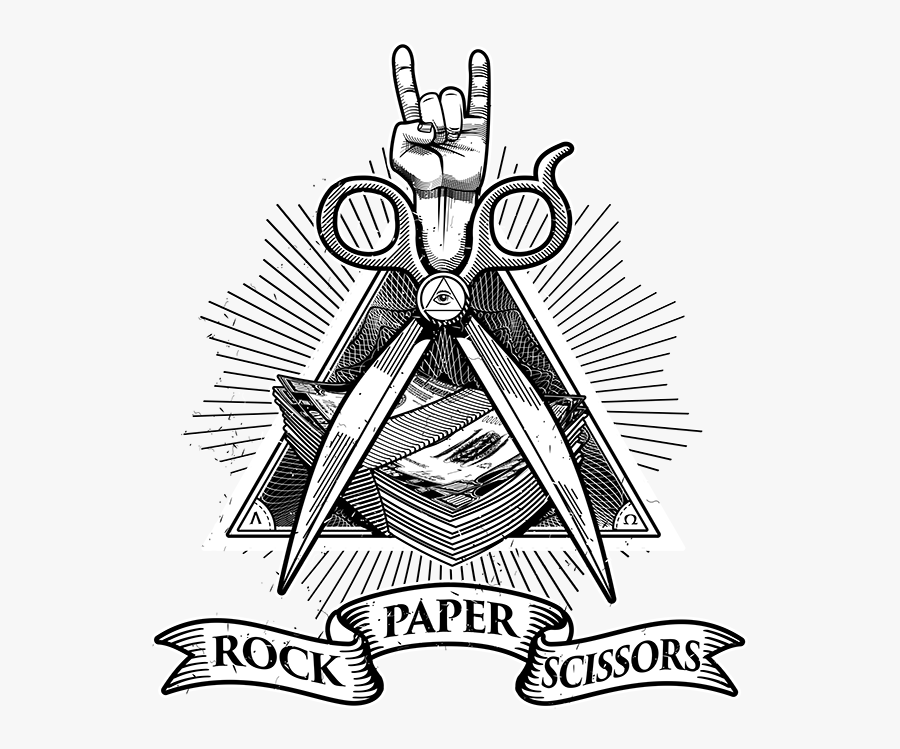 Paper Rock Scissors Ankle Tattoo, Transparent Clipart