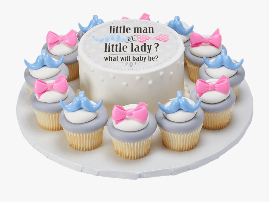 Transparent Gender Reveal Clipart - Gender Reveal Cake Design, Transparent Clipart