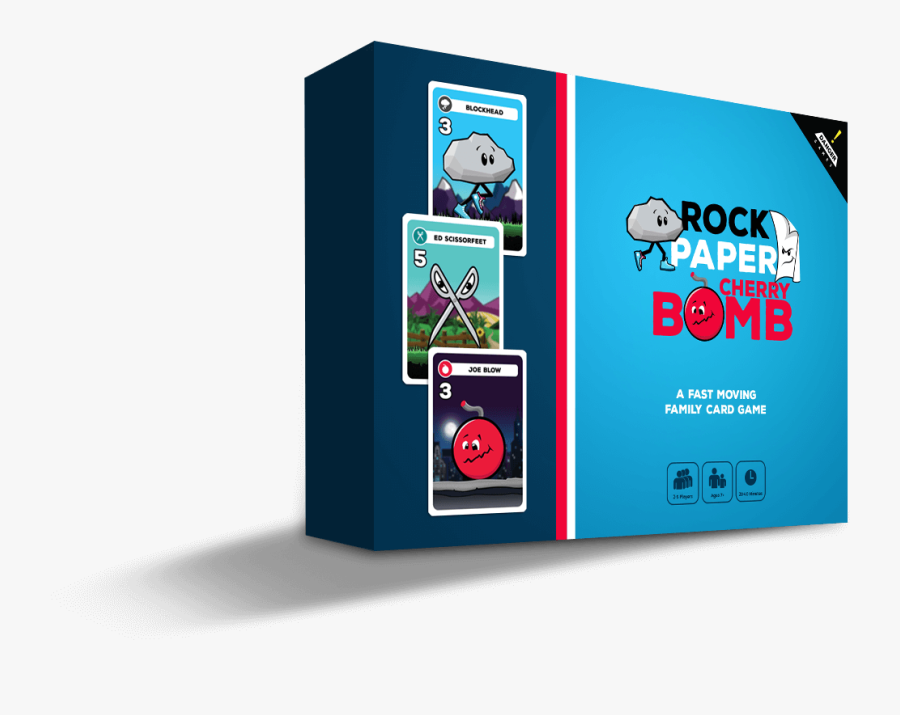 Rock, Paper, Cherry Bomb Box Design - Graphic Design, Transparent Clipart