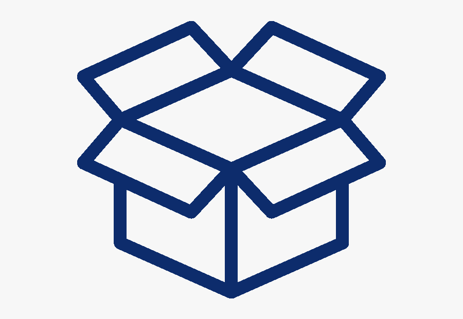 Icon Of Cardboard Box - Gear In A Box Icon, Transparent Clipart