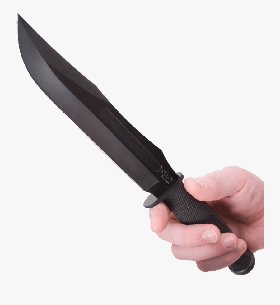 Hand Holding Knife Transparent, Transparent Clipart