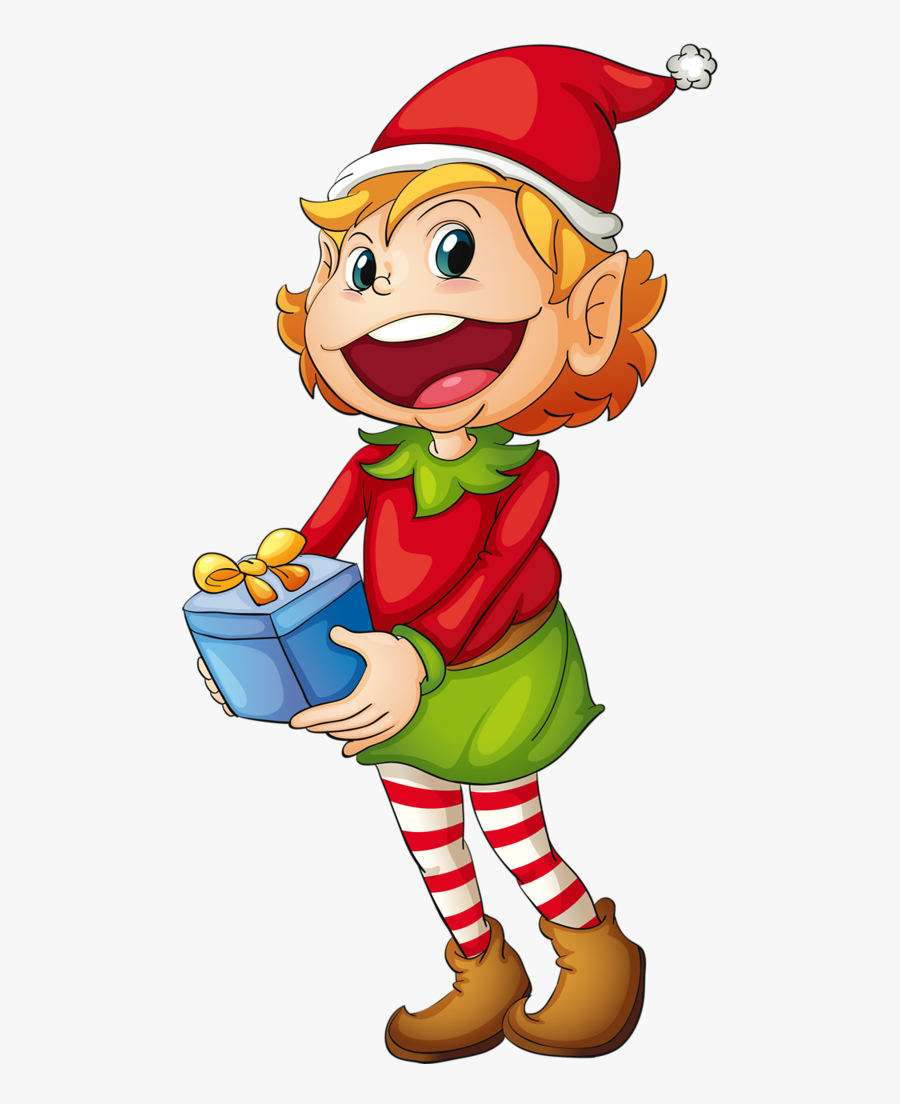 Animated Christmas Elf Gif, Transparent Clipart