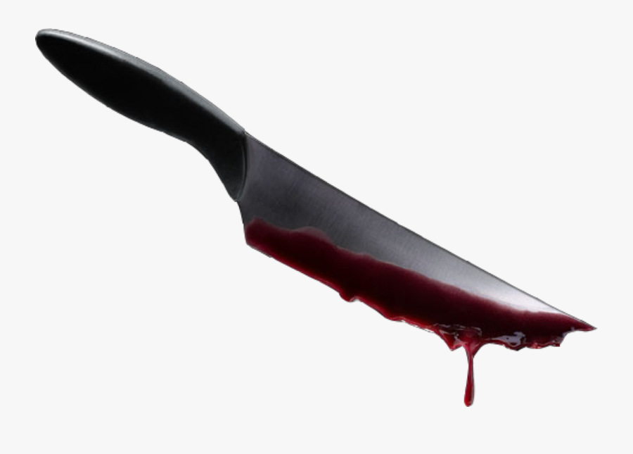 Knife With Dripping Blood, Transparent Clipart