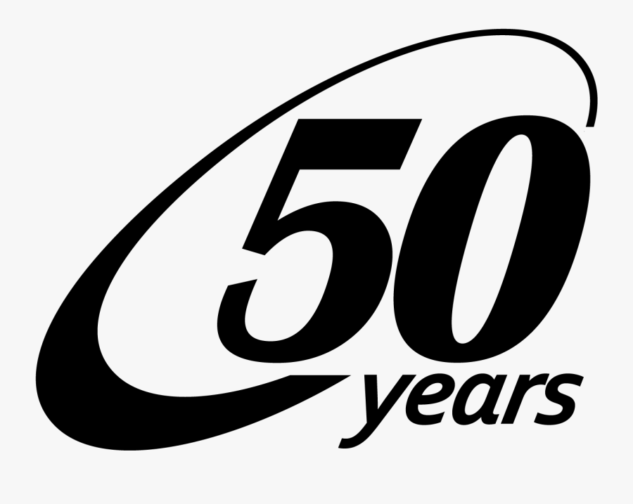 Tregaskiss 50 Years Logo - 50 Years Clipart Black And White, Transparent Clipart