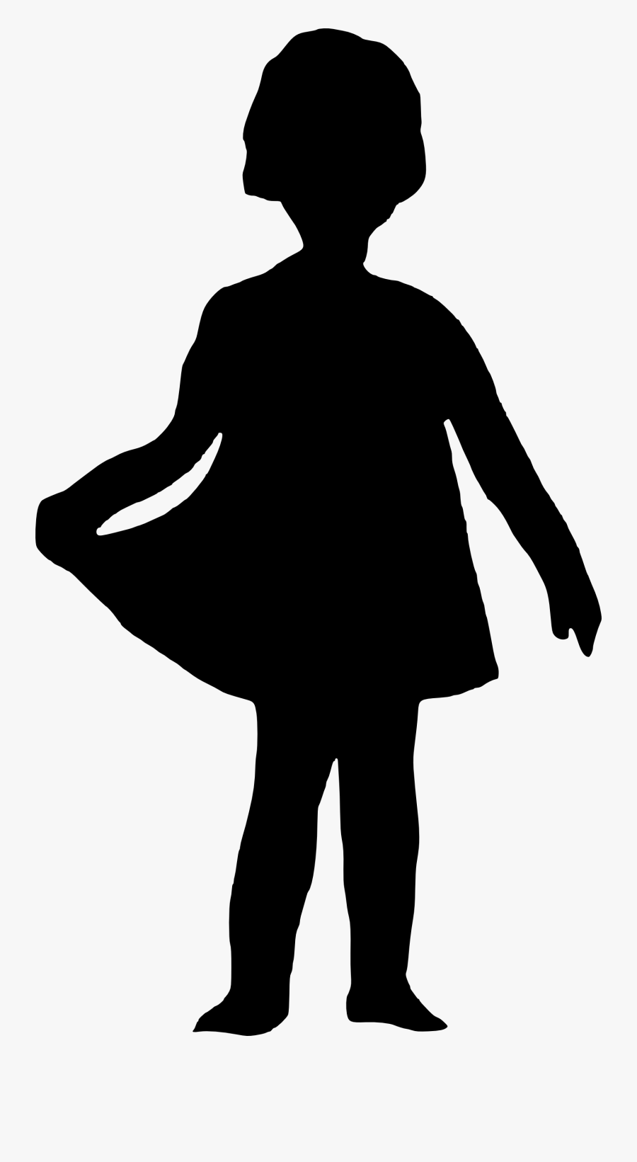 Little Girl Silhouette Png Clipart , Png Download - Naruto Silhouettes, Transparent Clipart