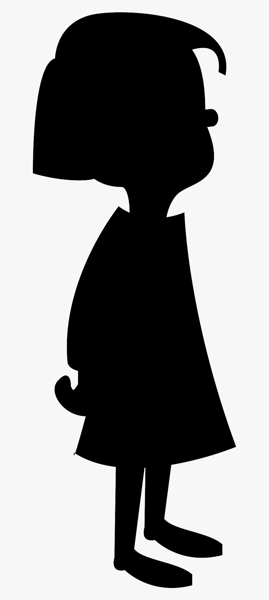 Transparent Little Girl Silhouette Clipart - Funny Comment On Girl, Transparent Clipart