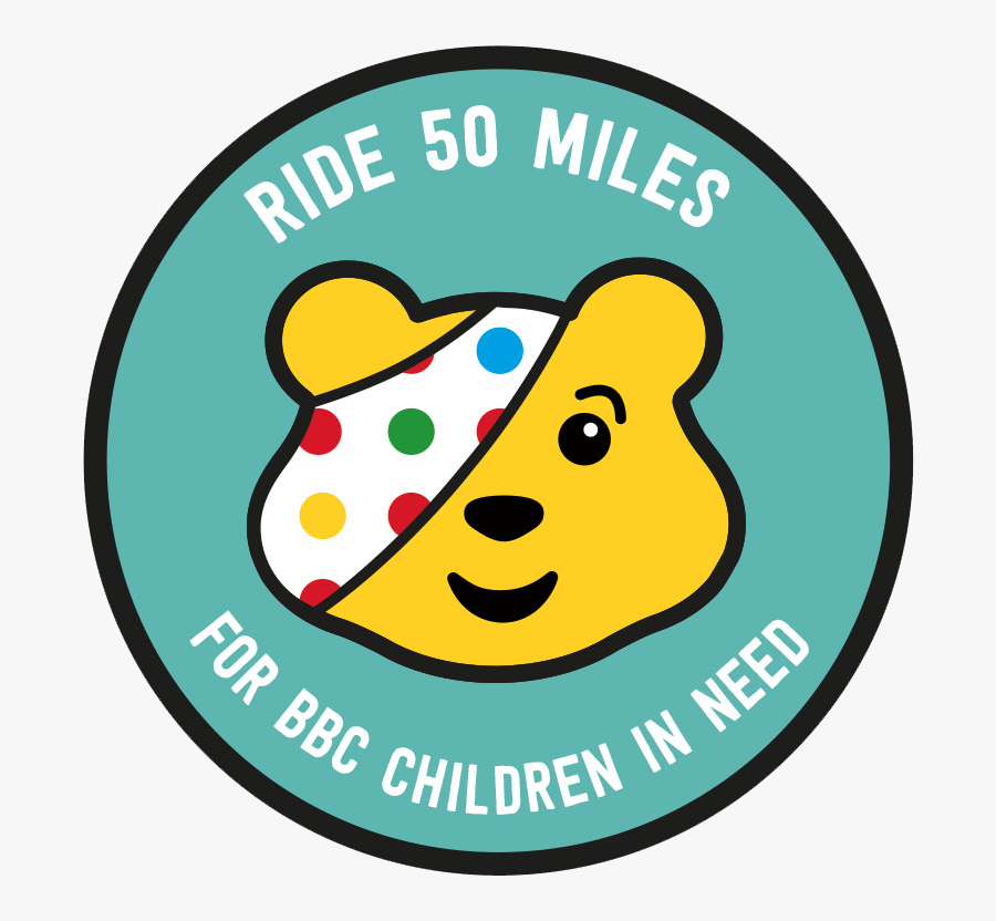 Ride 50 Miles For Bbc Children In Need Logo - Children In Need Head, Transparent Clipart