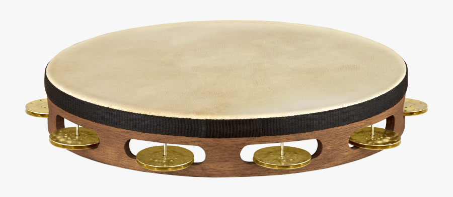 Vintage Goat Skin Wood Tambourine - Tambourine, Transparent Clipart