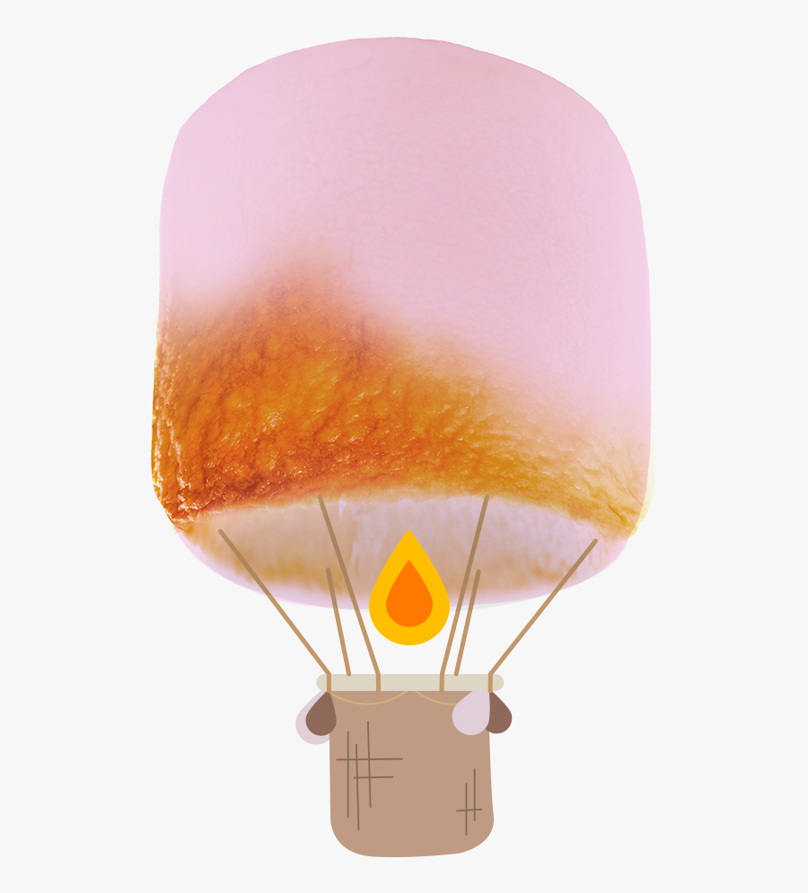 Hot Air Balloon Marshmallow, Transparent Clipart