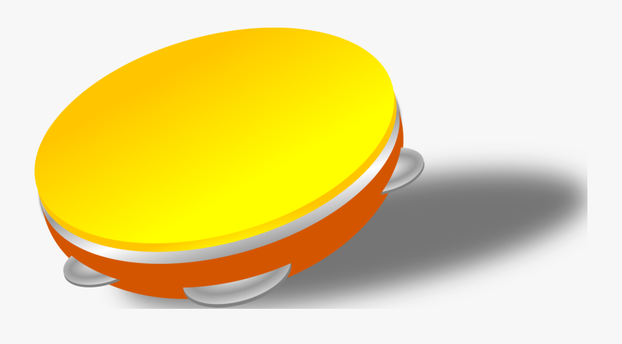 Orange,yellow,pandeiro - Pandeiro Png, Transparent Clipart