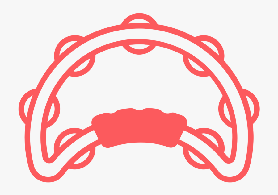 Transparent Tambourine Png - Circle, Transparent Clipart