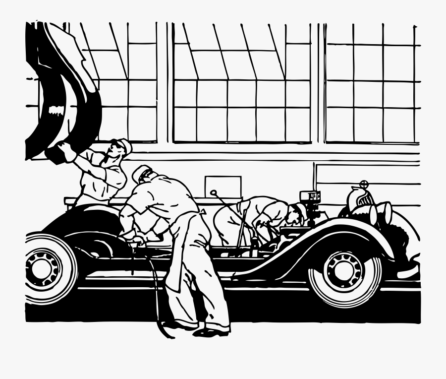 Clip Art Assembly Line Clipart - Ford's Assembly Line Clipart, Transparent Clipart