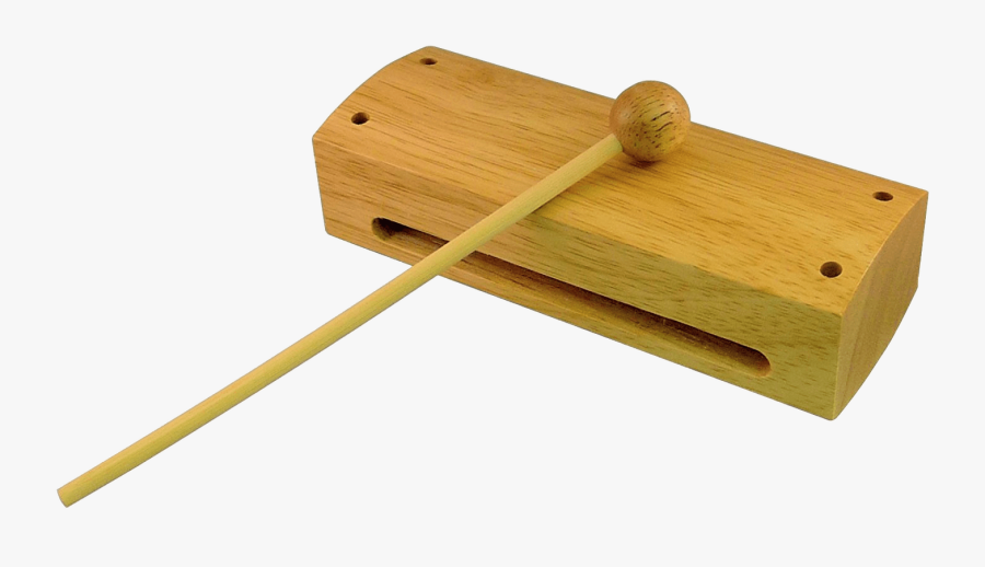 Small Wood Block - Wood Block Instrument, Transparent Clipart