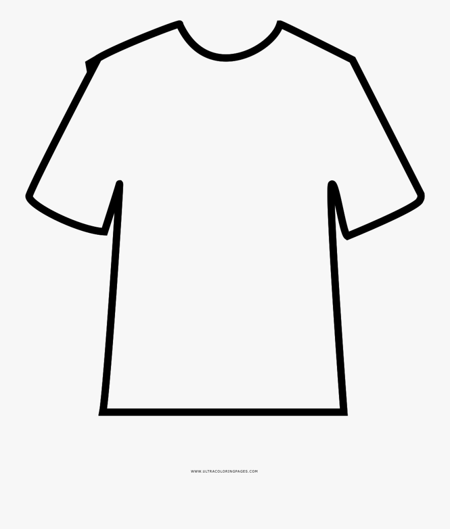 Tshirt Coloring Page Clipart , Png Download - Clipart T Shirt Coloring Page, Transparent Clipart