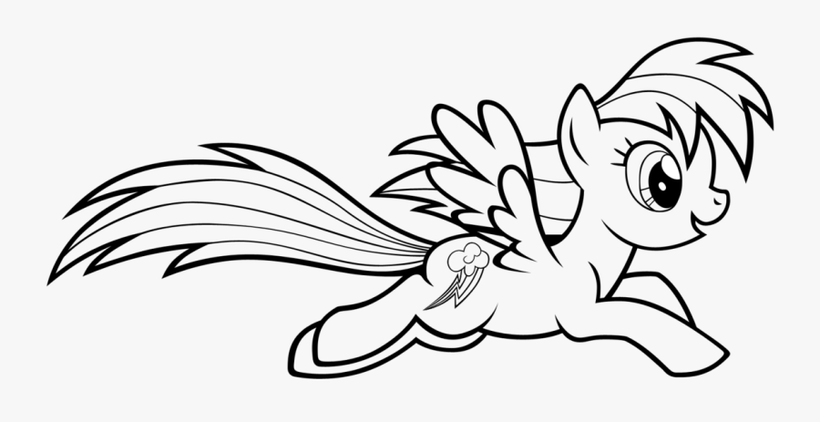 Rainbow Dash Coloring Page - Rainbow Dash Printable My Little Pony