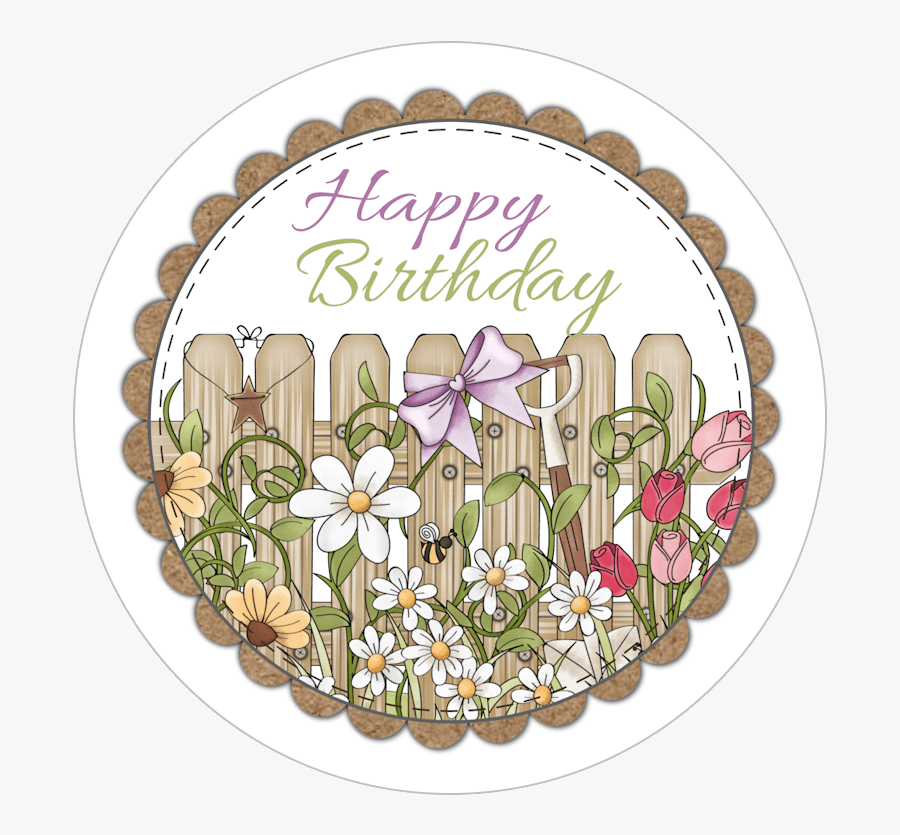 Transparent Birthday Clipart Free Printable - Happy Birthday Printables Floral, Transparent Clipart