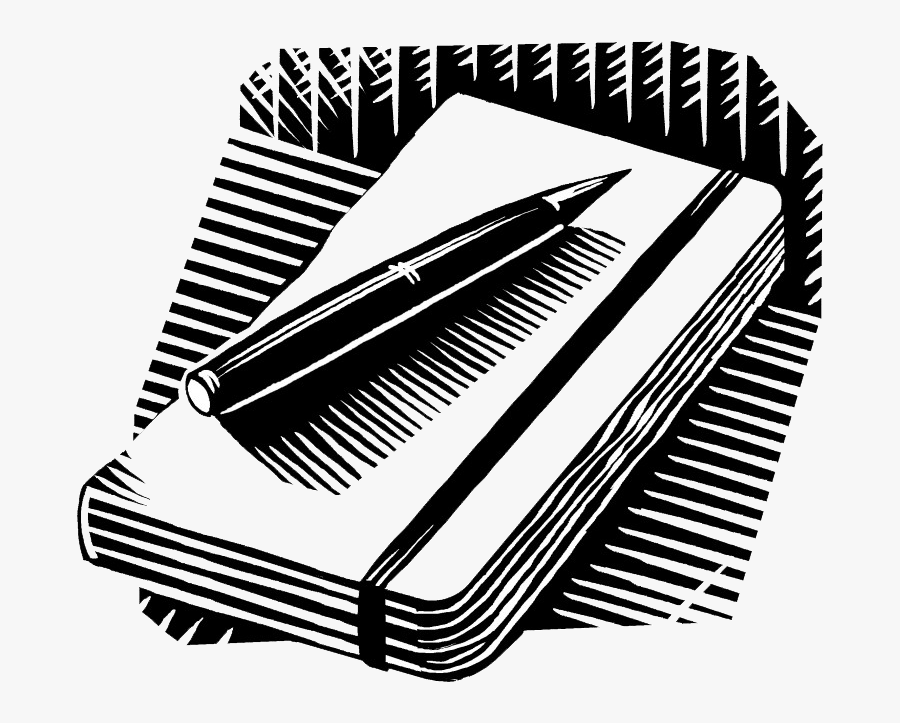Notebook And Pen By Iain Mcintosh - Illustration, Transparent Clipart