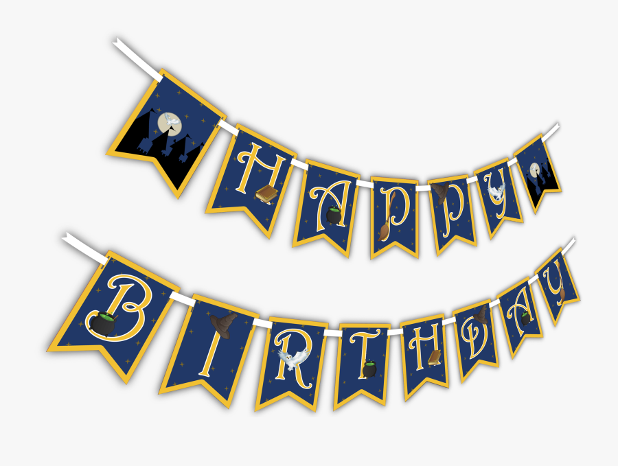 Wizard Castle "happy Birthday - Happy Birthday Banner Png, Transparent Clipart