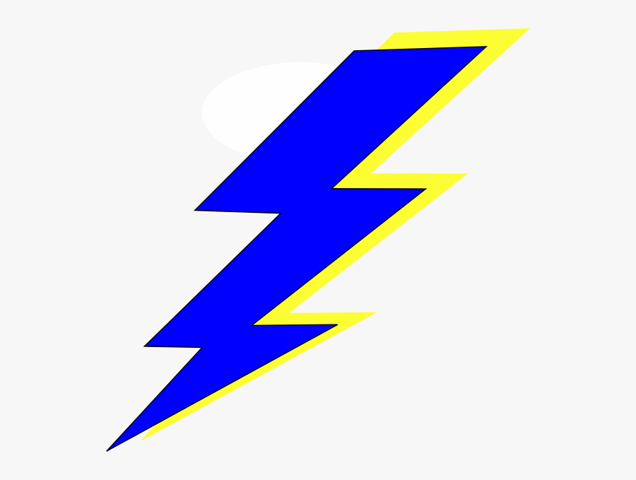 Transparent Screws Clipart - Blue And Yellow Lightning Bolt, Transparent Clipart