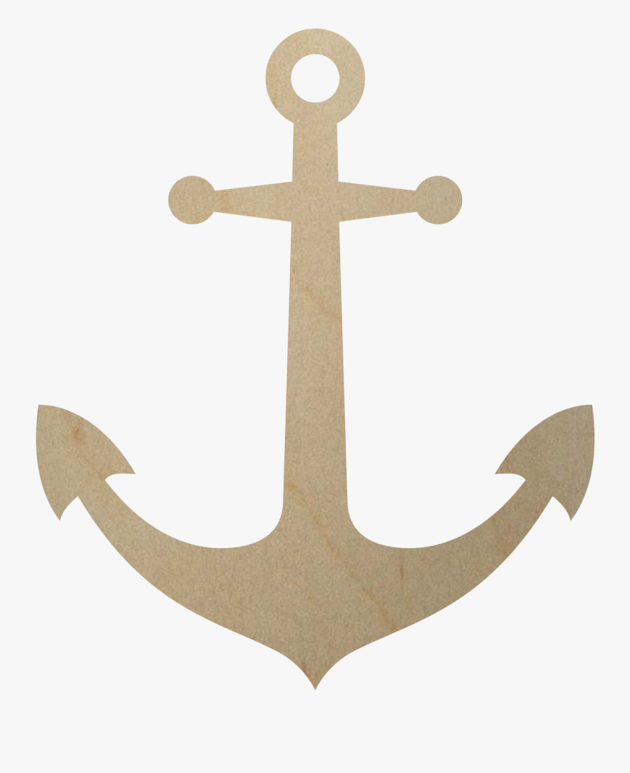 Wooden Archives Woodencutouts Com Unfinished Anchor - Anchor Icon, Transparent Clipart
