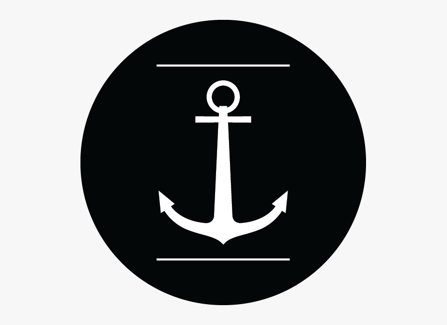 Anchor Black Logo, Transparent Clipart