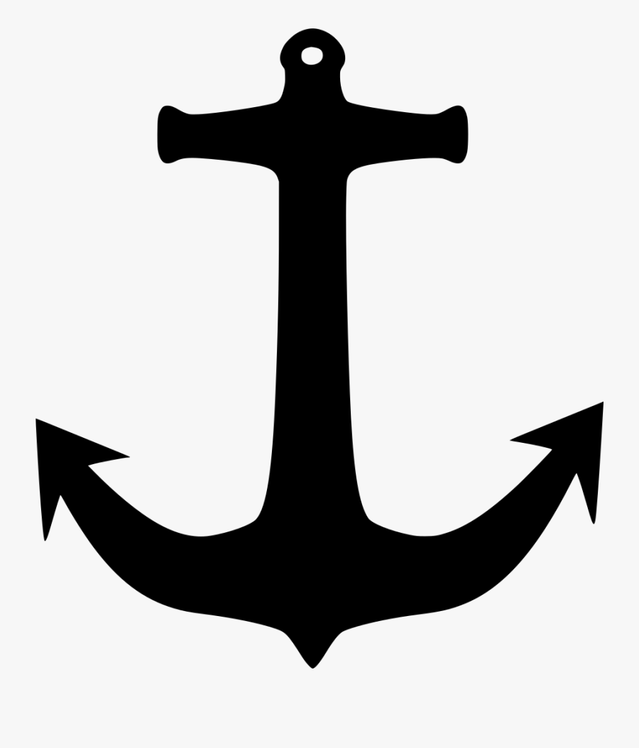 Black And White Anchor Free Vector Graphic Anchor Port - Ship Anker, Transparent Clipart