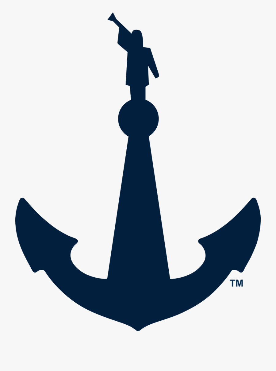 The Temple Anchor - Black And White Anchor Clipart Png, Transparent Clipart