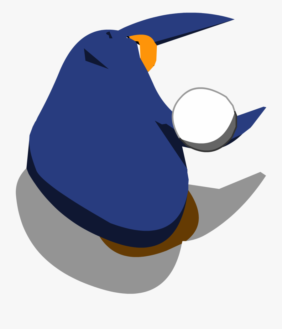 Image Royalty Free Library Image Chat Throw Png Club - Club Penguin Throwing Snowball, Transparent Clipart